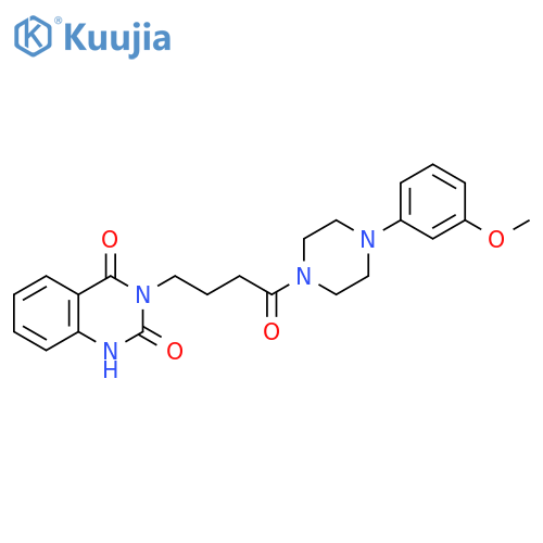 3-{4-4-(3-methoxyphenyl)piperazin-1-yl-4-oxobutyl}-1,2,3,4-tetrahydroquinazoline-2,4-dione structure