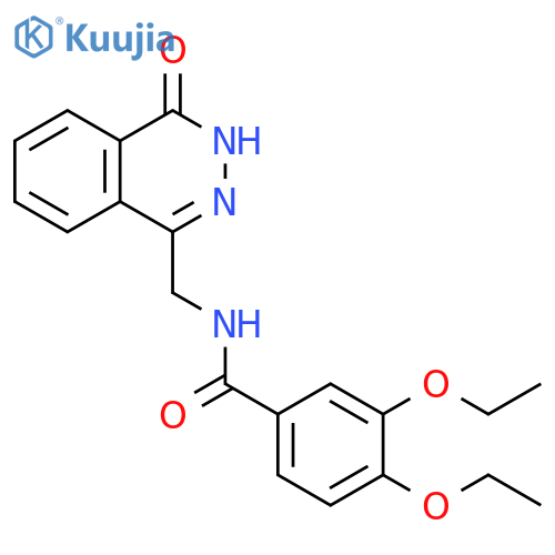 3,4-diethoxy-N-(4-oxo-3,4-dihydrophthalazin-1-yl)methylbenzamide structure