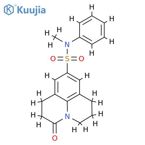 N-methyl-2-oxo-N-phenyl-1-azatricyclo7.3.1.0^{5,13}trideca-5,7,9(13)-triene-7-sulfonamide structure