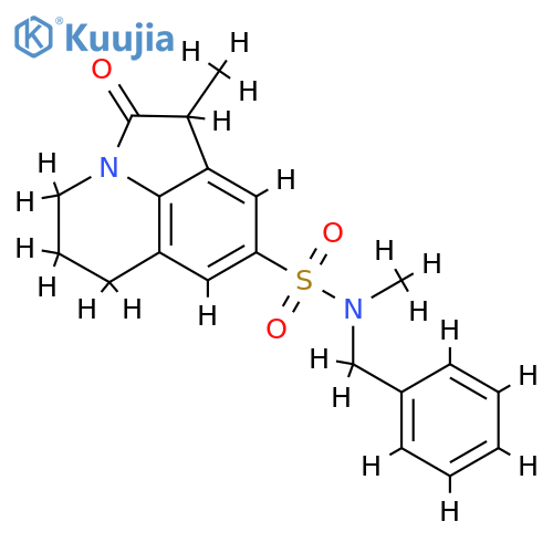 N-benzyl-N,3-dimethyl-2-oxo-1-azatricyclo6.3.1.0^{4,12}dodeca-4,6,8(12)-triene-6-sulfonamide structure