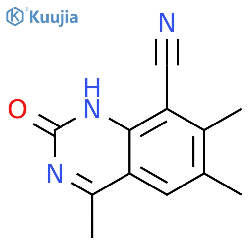 8-Quinazolinecarbonitrile, 1,2-dihydro-4,6,7-trimethyl-2-oxo- structure