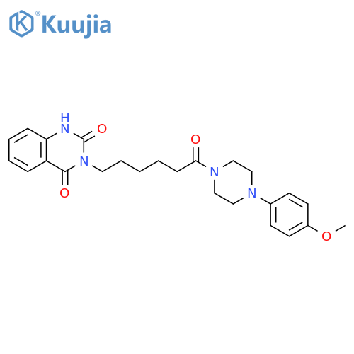 3-{6-4-(4-methoxyphenyl)piperazin-1-yl-6-oxohexyl}-1,2,3,4-tetrahydroquinazoline-2,4-dione structure
