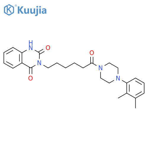 3-{6-4-(2,3-dimethylphenyl)piperazin-1-yl-6-oxohexyl}-1,2,3,4-tetrahydroquinazoline-2,4-dione structure