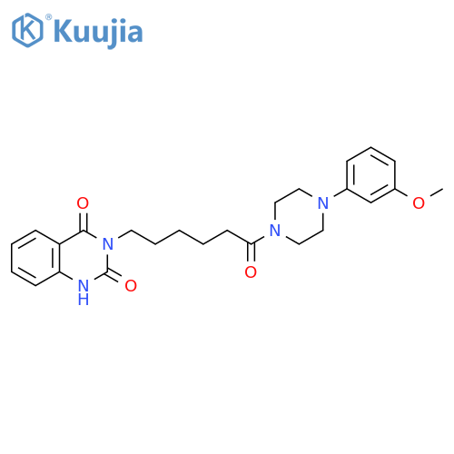 3-{6-4-(3-methoxyphenyl)piperazin-1-yl-6-oxohexyl}-1,2,3,4-tetrahydroquinazoline-2,4-dione structure