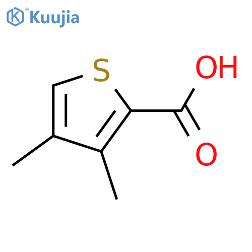 3,4-Dimethylthiophene-2-carboxylic acid structure