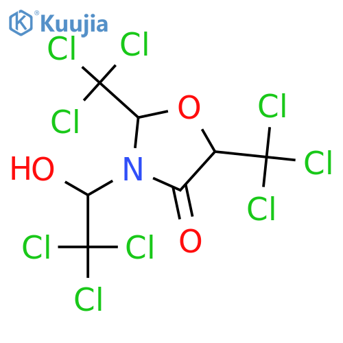 3-(2,2,2-Trichloro-1-hydroxyethyl)-2,5-bis(trichloromethyl)-1,3-oxazolidin-4-one structure
