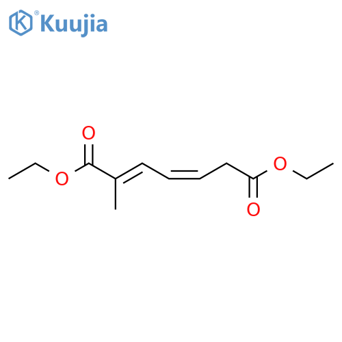 2,4-Heptadienedioic acid, 2-methyl-, diethyl ester, (E,Z)- structure