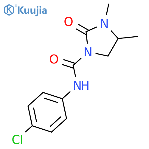 1-Imidazolidinecarboxamide, N-(4-chlorophenyl)-3,4-dimethyl-2-oxo- structure