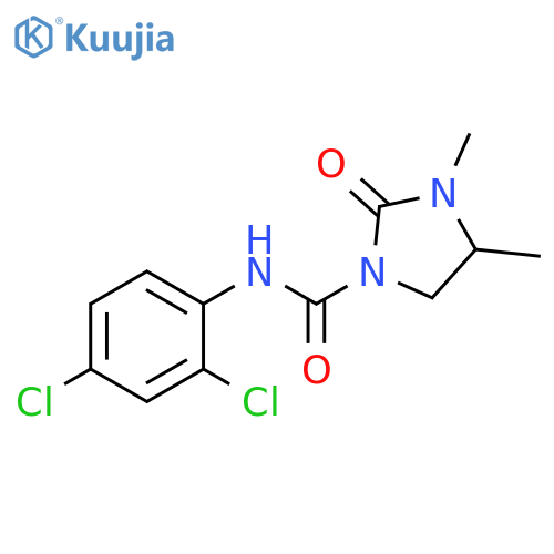 1-Imidazolidinecarboxamide, N-(2,4-dichlorophenyl)-3,4-dimethyl-2-oxo- structure