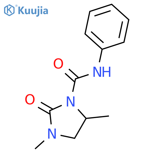 1-Imidazolidinecarboxamide, 3,5-dimethyl-2-oxo-N-phenyl- structure