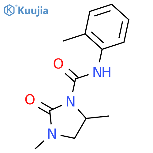 1-Imidazolidinecarboxamide, 3,5-dimethyl-N-(2-methylphenyl)-2-oxo- structure
