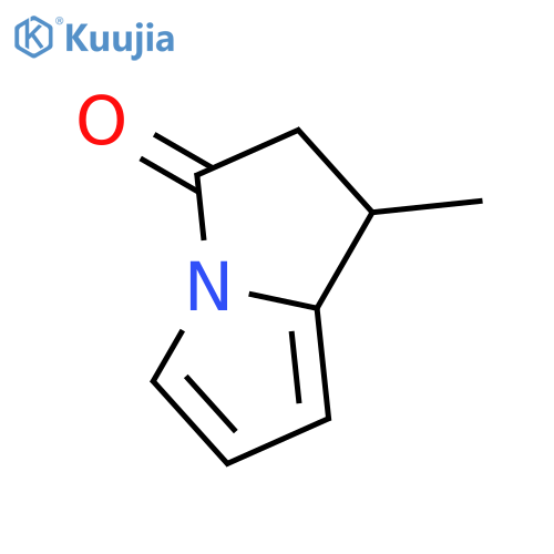 (1R)-1,2-dihydro-1-methyl-3H-Pyrrolizin-3-one structure