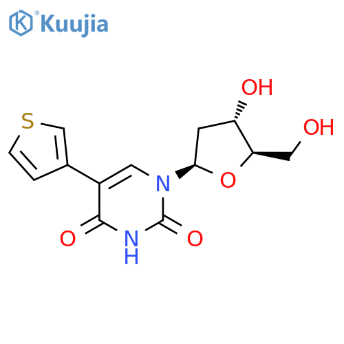 Uridine, 2'-deoxy-5-(3-thienyl)- structure