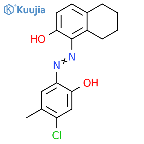2-Naphthalenol, 1-[2-(4-chloro-2-hydroxy-5-methylphenyl)diazenyl]-5,6,7,8-tetrahydro- structure