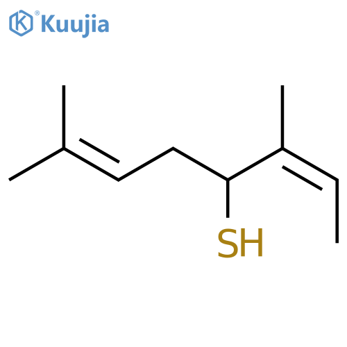 2,6-Octadiene-4-thiol, 3,7-dimethyl-, (Z)- structure
