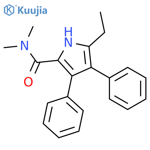 1H-Pyrrole-2-carboxamide, 5-ethyl-N,N-dimethyl-3,4-diphenyl- structure