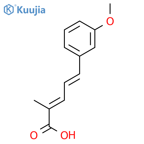 2,4-Pentadienoic acid, 5-(3-methoxyphenyl)-2-methyl- structure