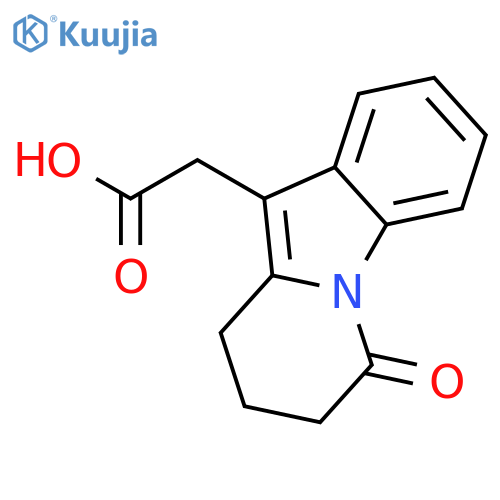 Pyrido[1,2-a]indole-10-acetic acid, 6,7,8,9-tetrahydro-6-oxo- structure