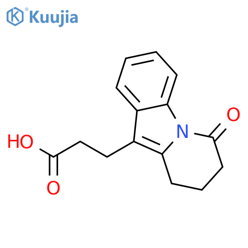 Pyrido[1,2-a]indole-10-propanoic acid, 6,7,8,9-tetrahydro-6-oxo- structure