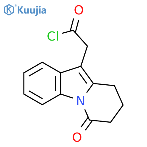 Pyrido[1,2-a]indole-10-acetyl chloride, 6,7,8,9-tetrahydro-6-oxo- structure