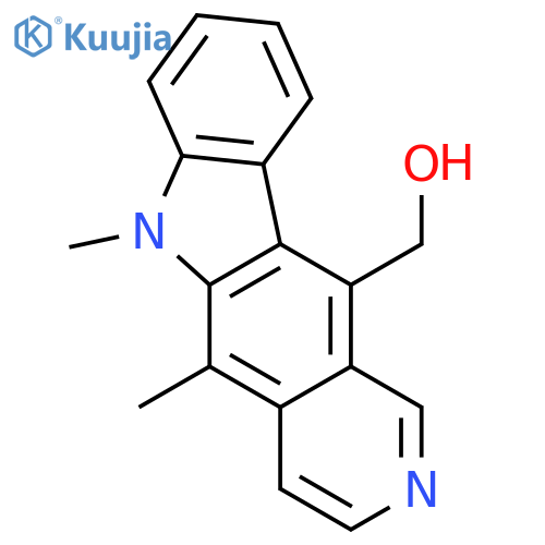 (5,6-dimethyl-6H-pyrido[4,3-b]carbazol-11-yl)methanol structure