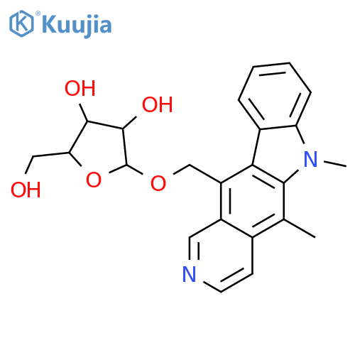 2-[(5,6-Dimethylpyrido[4,3-b]carbazol-11-yl)methoxy]-5-(hydroxymethyl)oxolane-3,4-diol structure