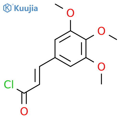 3-(3,4,5-trimethoxyphenyl)acryloyl chloride structure