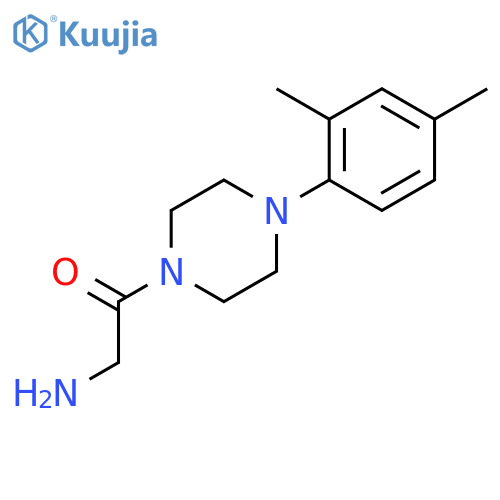 2-amino-1-[4-(2,4-dimethylphenyl)-1-piperazinyl]-Ethanone structure