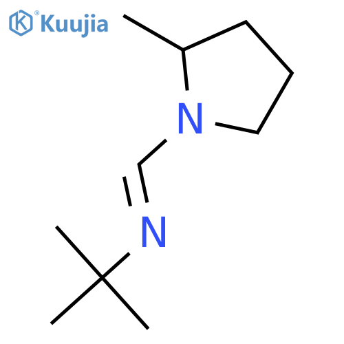 Pyrrolidine, 1-[[(1,1-dimethylethyl)imino]methyl]-2-methyl- structure