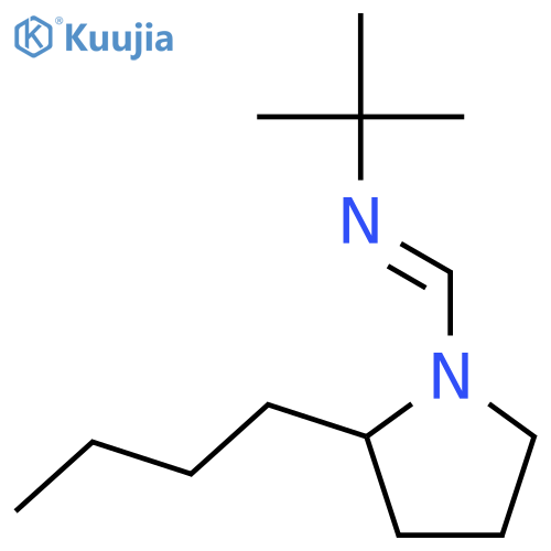 Pyrrolidine, 2-butyl-1-[[(1,1-dimethylethyl)imino]methyl]- structure