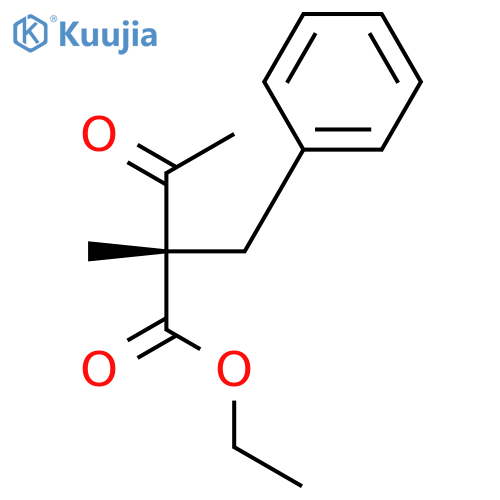 Benzenepropanoic acid, a-acetyl-a-methyl-, ethyl ester, (S)- structure