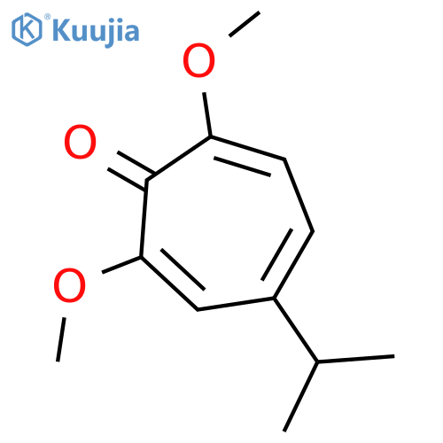 2,4,6-Cycloheptatrien-1-one, 2,7-dimethoxy-4-(1-methylethyl)- structure