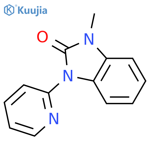 1-methyl-3-pyridin-2-yl-1,3-dihydro-2H-benzimidazol-2-one structure