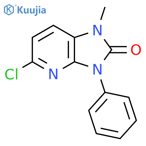 1-Methyl-3-phenyl-5-chloroimidazo(4,5-b)pyridin-2-one structure