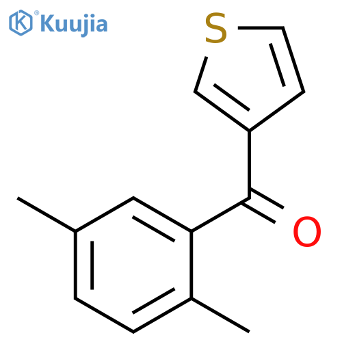 3-(2,5-DIMETHYLBENZOYL)THIOPHENE structure
