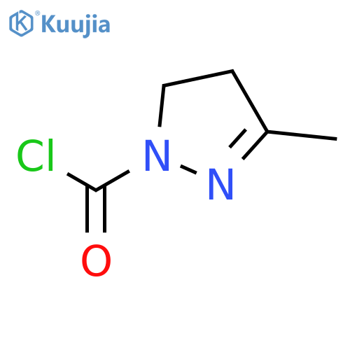 1H-Pyrazole-1-carbonylchloride, 4,5-dihydro-3-methyl- structure