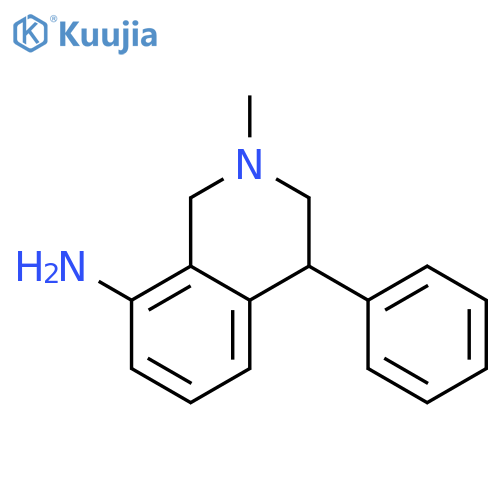 (4S)-2-methyl-4-phenyl-1,2,3,4-tetrahydroisoquinolin-8-amine structure