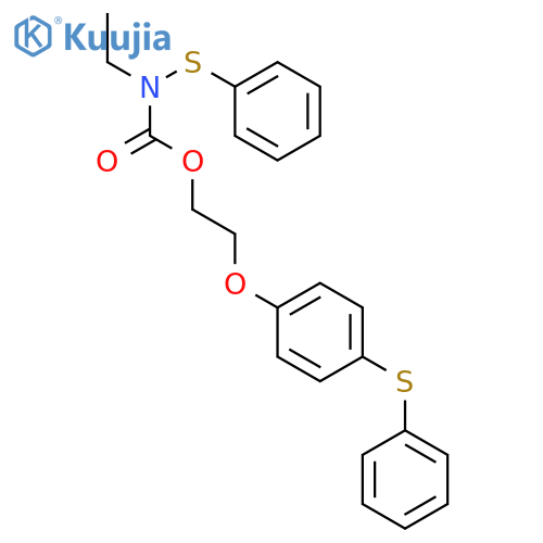 Carbamic acid, ethyl(phenylthio)-, 2-[4-(phenylthio)phenoxy]ethyl ester structure