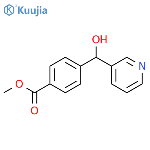 Benzoic acid, 4-(hydroxy-3-pyridinylmethyl)-, methyl ester structure