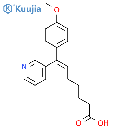 6-Heptenoic acid, 7-(4-methoxyphenyl)-7-(3-pyridinyl)-, (Z)- structure