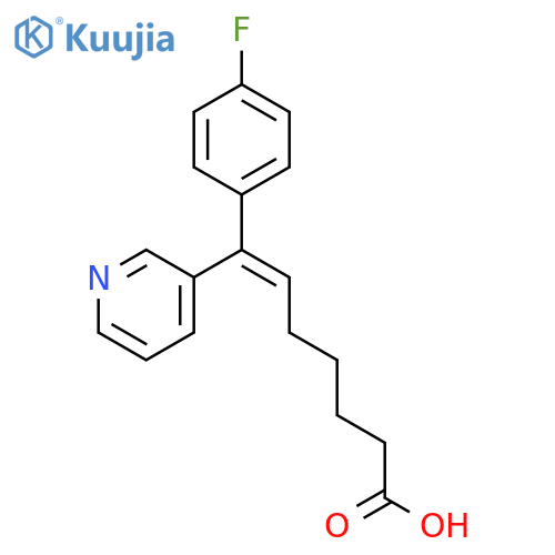 6-Heptenoic acid, 7-(4-fluorophenyl)-7-(3-pyridinyl)-, (Z)- structure