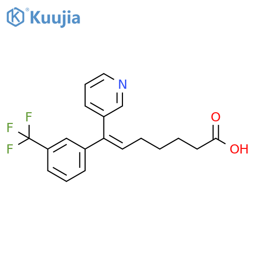 6-Heptenoic acid, 7-(3-pyridinyl)-7-[3-(trifluoromethyl)phenyl]-, (Z)- structure