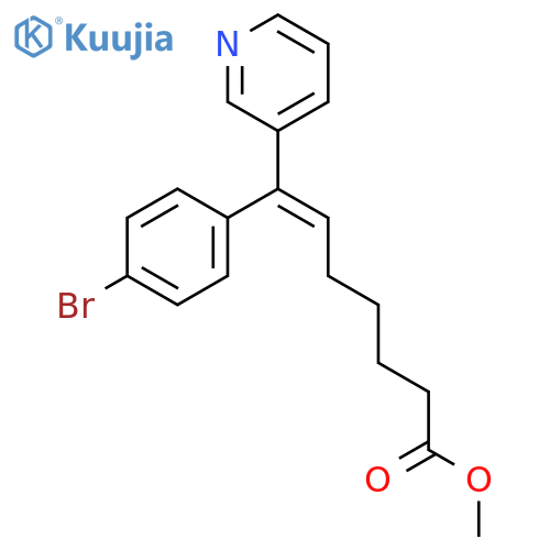 6-Heptenoic acid, 7-(4-bromophenyl)-7-(3-pyridinyl)-, methyl ester, (E)- structure