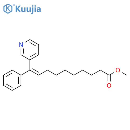9-Decenoic acid, 10-phenyl-10-(3-pyridinyl)-, methyl ester, (Z)- structure