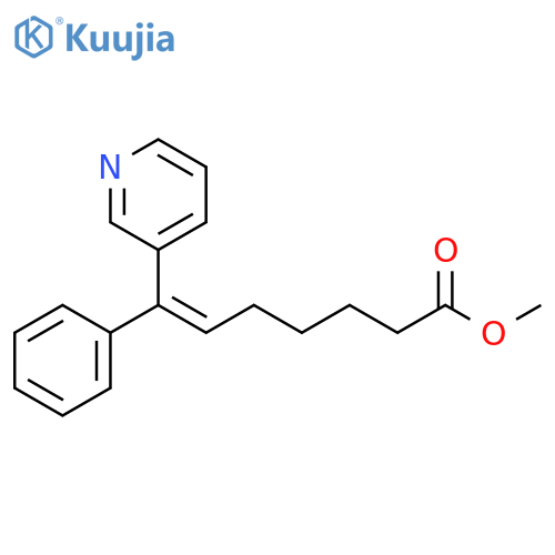 6-Heptenoic acid, 7-phenyl-7-(3-pyridinyl)-, methyl ester, (Z)- structure