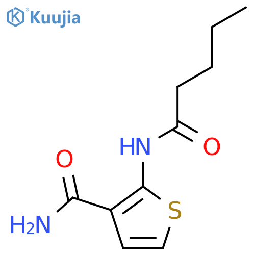 2-pentanamidothiophene-3-carboxamide structure
