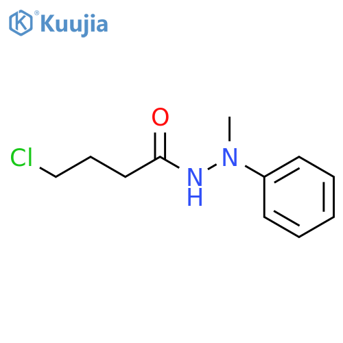 Butanoic acid, 4-chloro-, 2-methyl-2-phenylhydrazide structure