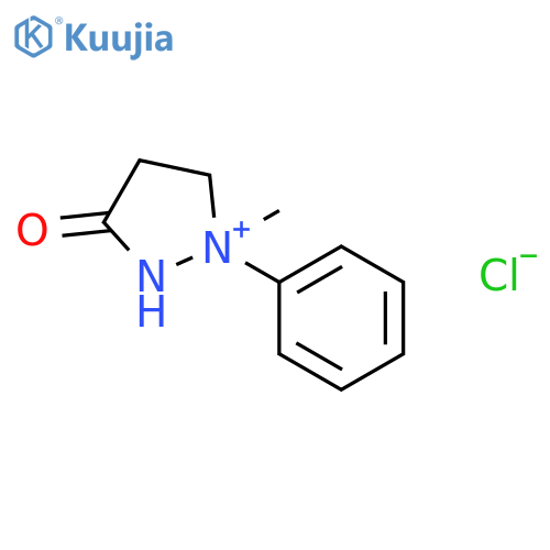 Pyrazolidinium, 1-methyl-3-oxo-1-phenyl-, chloride structure