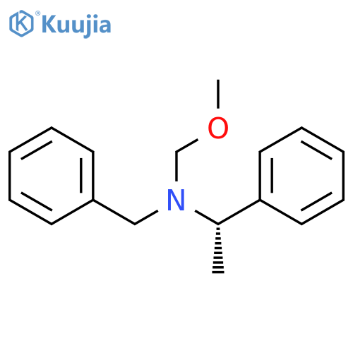 Benzenemethanamine, N-(methoxymethyl)-α-methyl-N-(phenylmethyl)-, (αS)- structure
