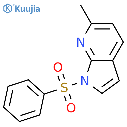 6-Methyl-1-(phenylsulfonyl)-1H-pyrrolo[2,3-b]pyridine structure